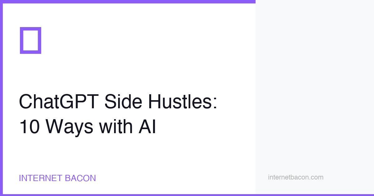 ChatGPT Side Hustles 2026