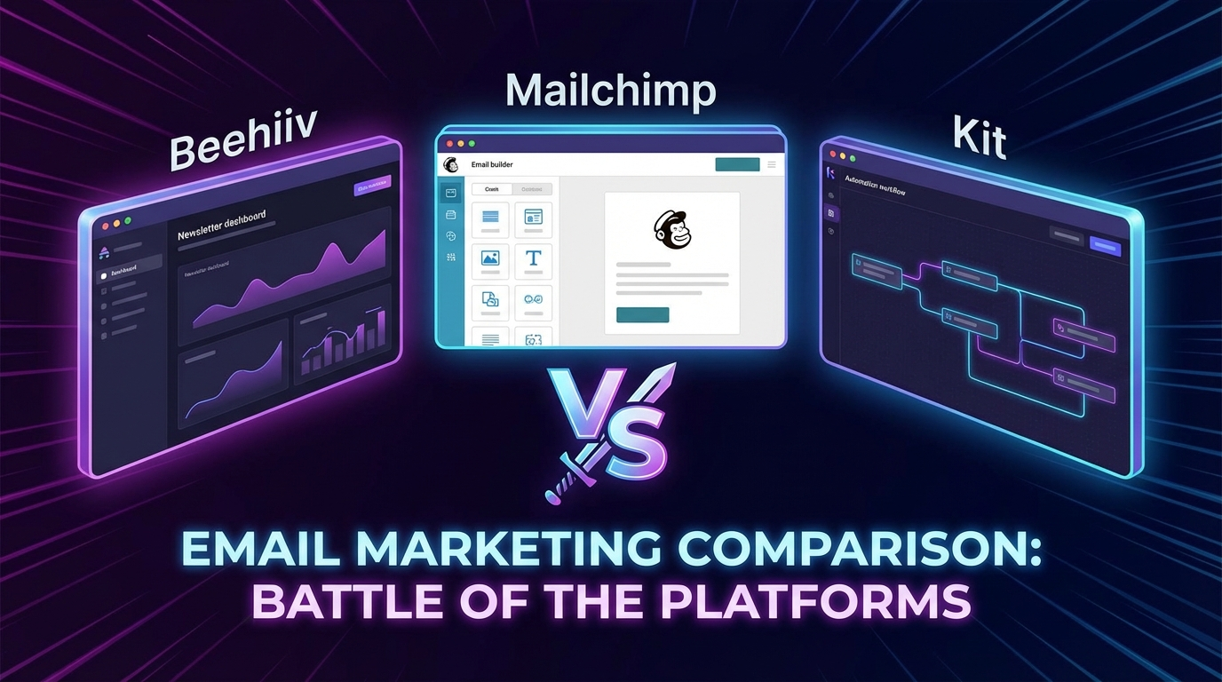 Beehiiv vs Mailchimp vs Kit