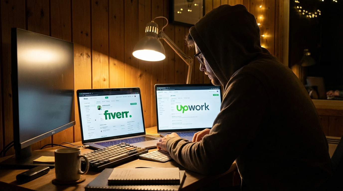 Fiverr vs Upwork comparison for freelancers 2026
