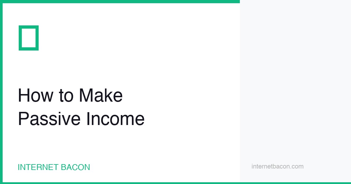 Passive Income Methods 2026