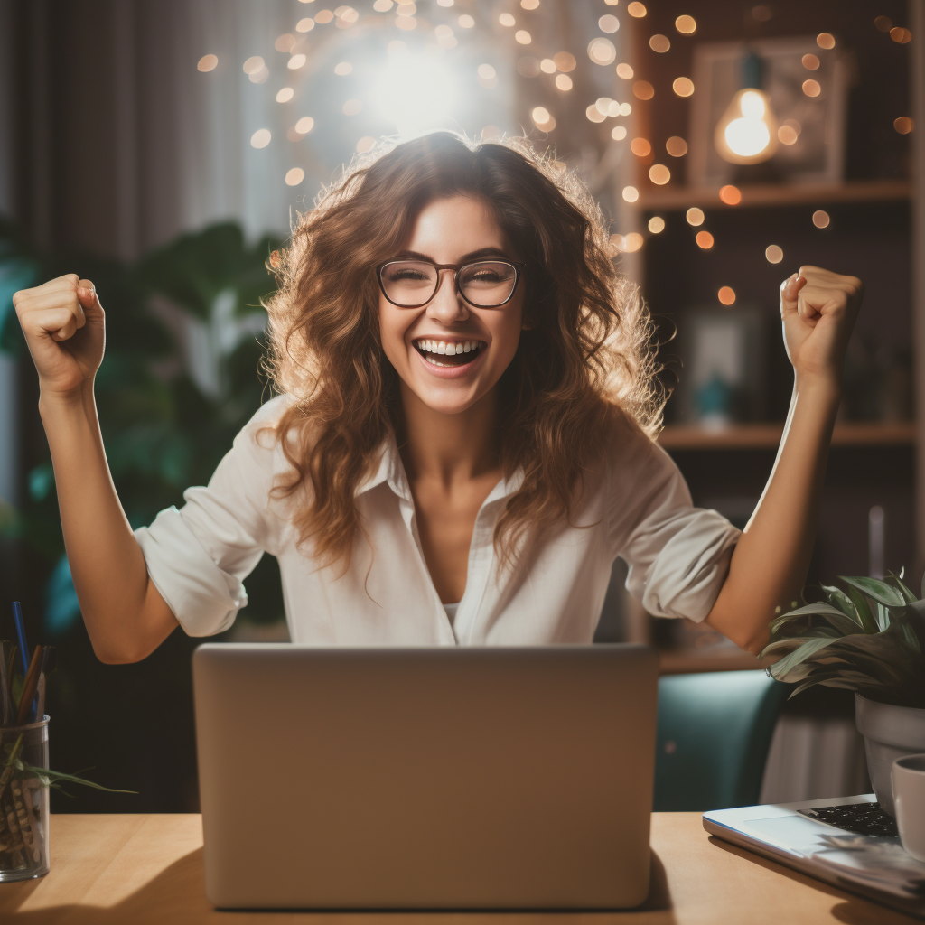 happy business owner